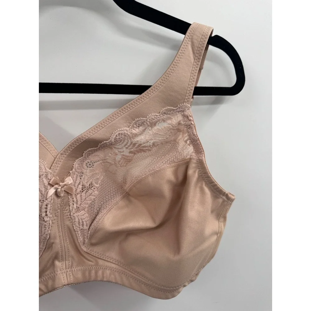 Glamorise‎ Magiclift Full Figure Minimizer Bra Womens 42DD Cafe Wire-Free NWOT